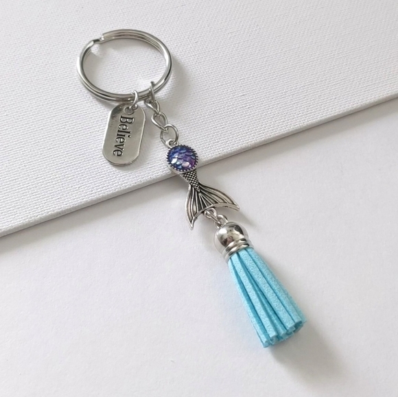 Believe in Mermaids Keychain | Brand New & Handcrafted By Me - Picture 1 of 4
